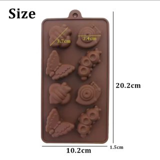 Moldes Silicona Chocolate Animales y Flores