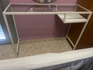 Consola cristal metal Ikea