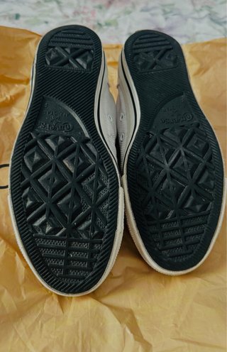 Converse All Star caña alta blancas/rojas