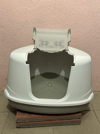 Arenero para gatos con filtro