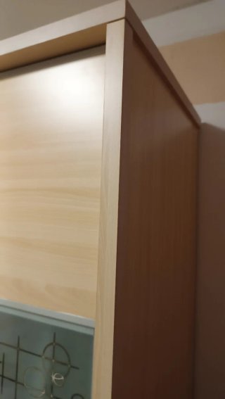 Armario puertas correderas madera y cristal