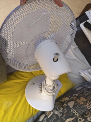 Ventilador Klindo Plata y Blanco