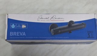Grifo Ducha Termostático Negro Mate