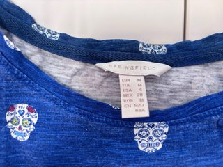Camiseta con estampado de calaveras Springfield