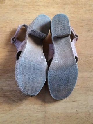 Sandalias piel mujer talla 40 rosa
