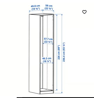 Estructuras armario PAX IKEA blancas