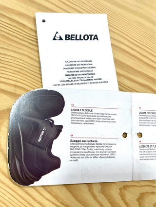 Zapatos de seguridad Bellota Negros
