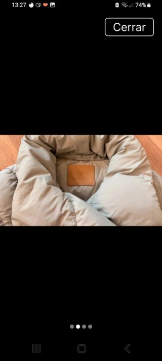 Chaqueta plumífero Massimo Dutti beige
