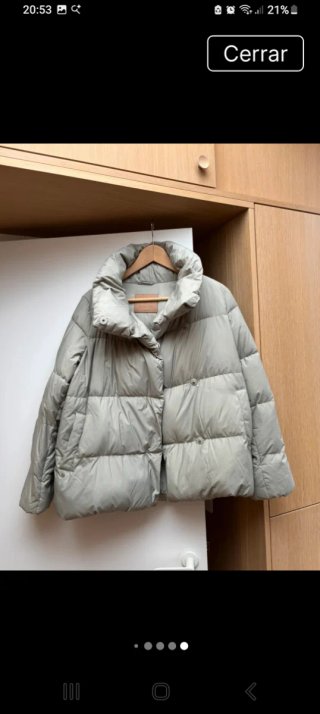 Chaqueta plumífero Massimo Dutti beige