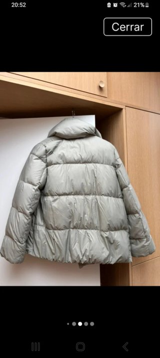 Chaqueta plumífero Massimo Dutti beige