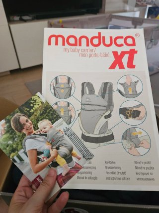 Mochila Portabebés Manduca XT Algodón Azul