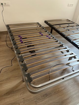 Somier articulado eléctrico 90x190 con patas