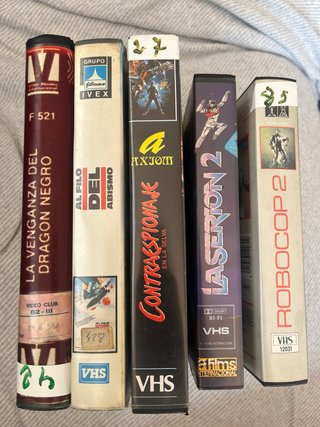 Lote 5 Películas VHS: Acción y Ciencia Ficción