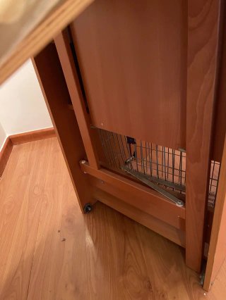 Mueble planchar con tabla plegable