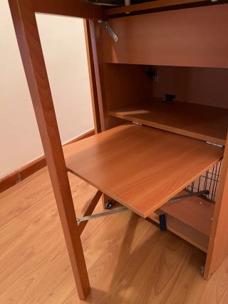 Mueble planchar con tabla plegable