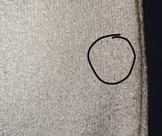 Pantalón de punto blanco Talla 42