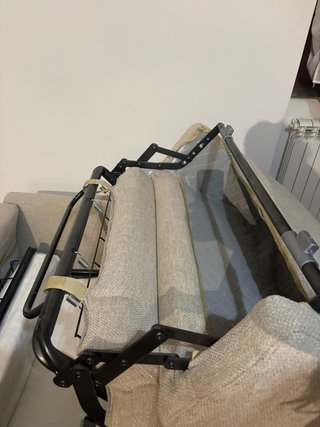 Poltronesofà poltrona letto + pouf beige