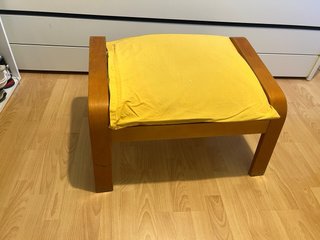 Reposapiés Ikea Madera Amarillo
