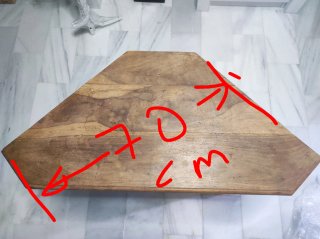 Mueble esquinero de madera