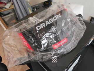 Casco LS2 Dragon Carbon Talla M – fibra de carbono