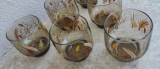6 Bicchieri LUMINARC Tivoli Fumè Anni 70