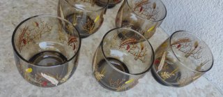 6 Bicchieri LUMINARC Tivoli Fumè Anni 70
