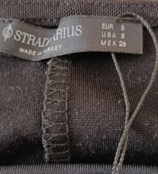 Top negro Stradivarius