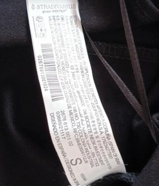 Top negro Stradivarius