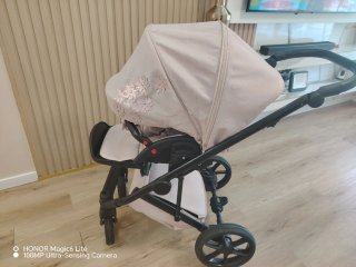 Carrito de bebé 2 piezas rosa.