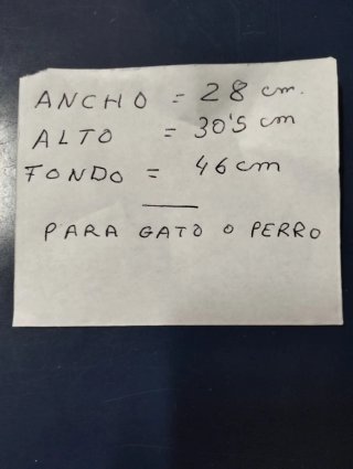 Transportín para gato o perro