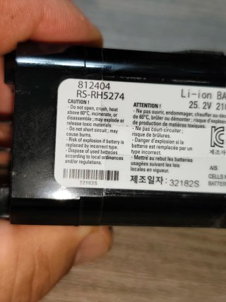 Batería 25.2V Li-ion 2100mAh 53Wh Rowenta Escoba