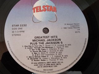 Michael Jackson 18 Greatest Hits Jackson 5 LP