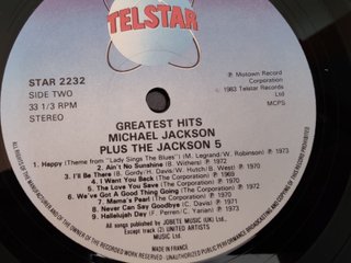 Michael Jackson 18 Greatest Hits Jackson 5 LP