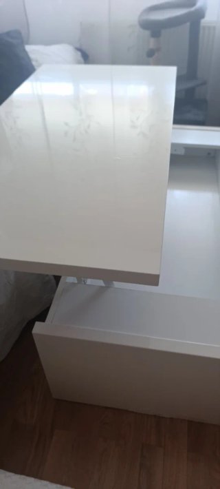 Mesa de centro blanca moderna