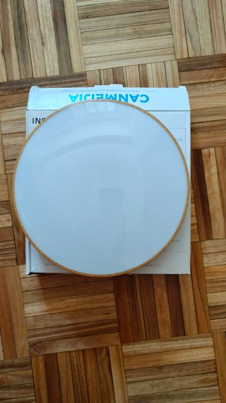 2 Lámparas de Techo LED CANMEIJIA Blanca Plástico
