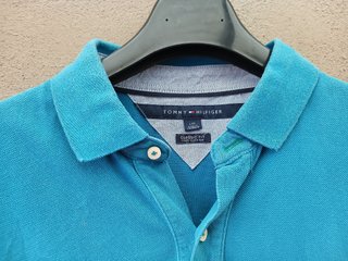 Polo Tommy Hilfiger Talla L Azul Claro