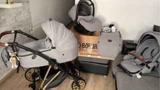 Cochecito Bebé 3 Piezas Gris