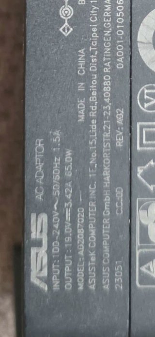 Cargador Asus Negro