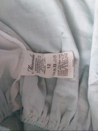 Vestido niña turquesa con lazo rosa