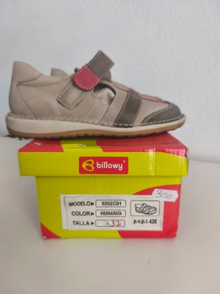 Zapatos niño piel billowy T.32 usado solo una vez