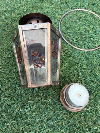 Farol porta velas vintage
