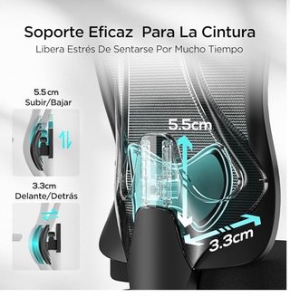 Silla ergonómica HBADA P3 con reposapiés