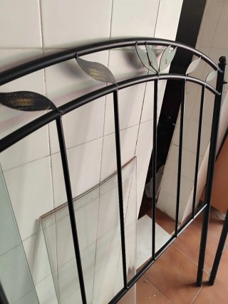 Cabeceros de forja negros 90 cm