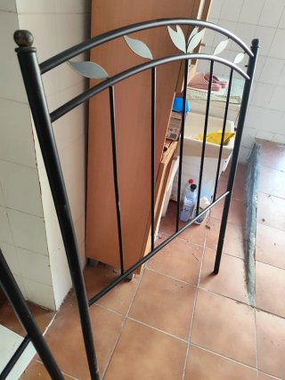 Cabeceros de forja negros 90 cm