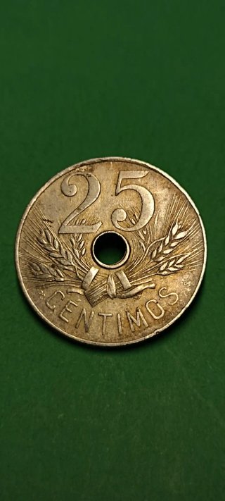 25 Céntimos 1927.