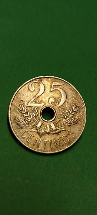 25 Céntimos 1927.