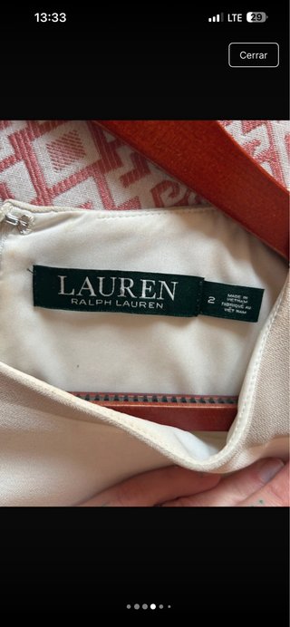 Vestido Ralph Lauren Rayas