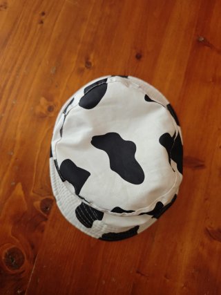 Gorro cubo estampado vaca