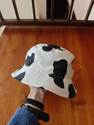 Gorro cubo estampado vaca