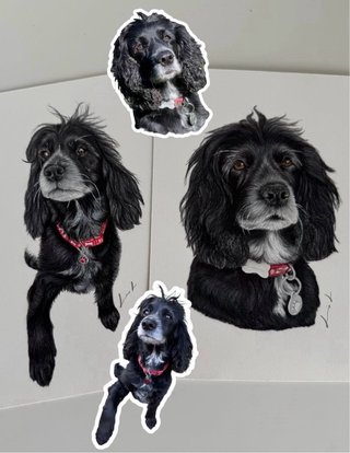 Retratos personalizados por encargo de animales